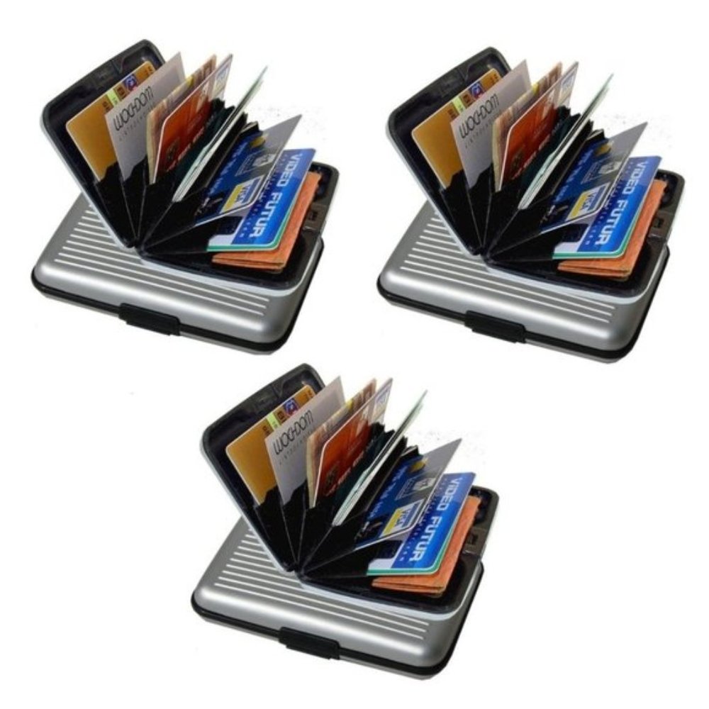 NEW 3-PACK RFID Block Security Wallet Credit Card Case